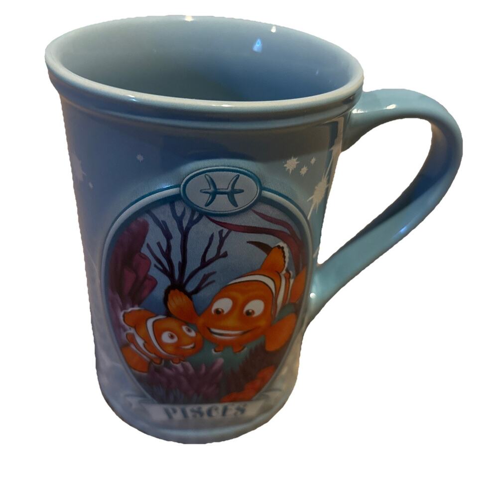 Disney Store: Zodiac Mug Collection PISCES Finding Nemo Large Coffee Cup